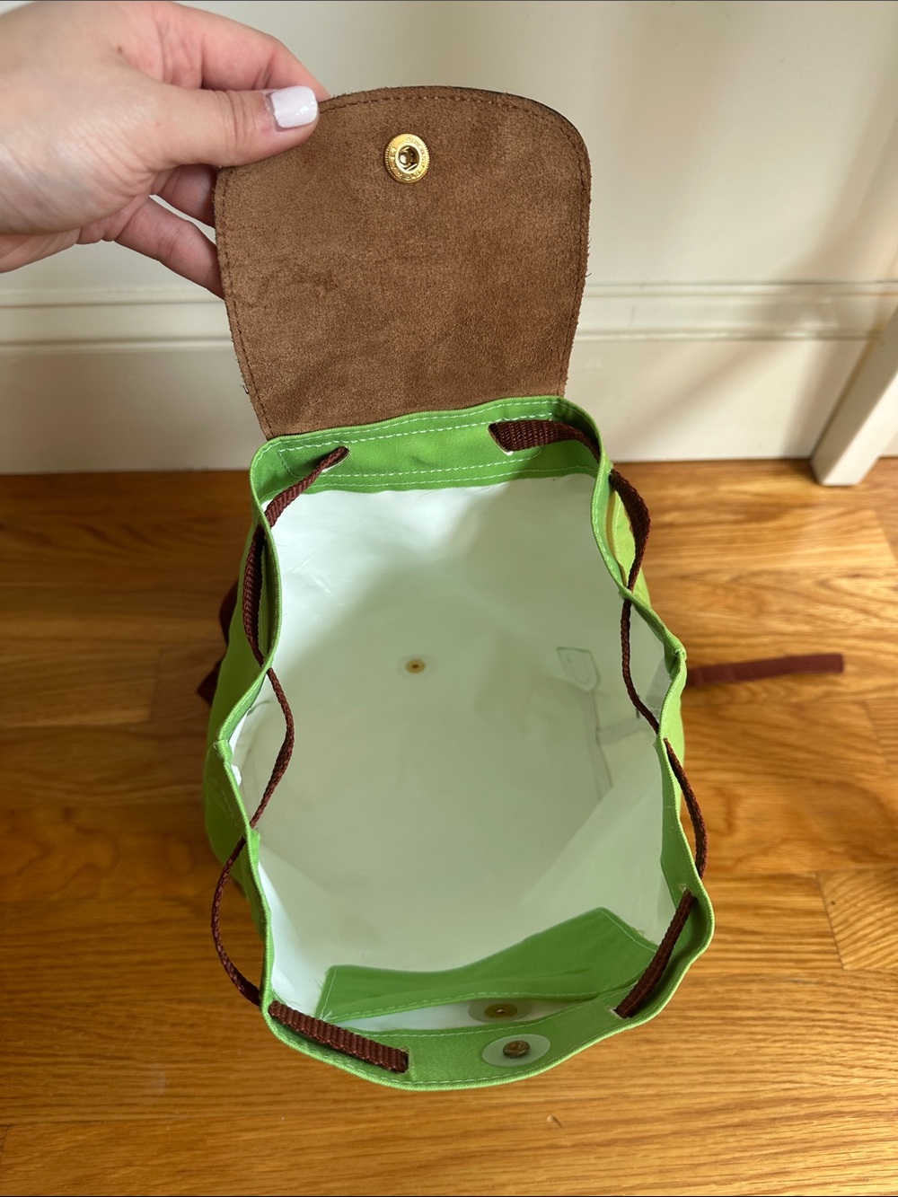 Lime green longchamp backpack - Picture 12 of 14